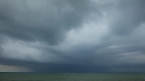 Time Lapse of Ko Samui Island Water Seafront Thailand Landscape Monsoon Season Stock Footage 105715013