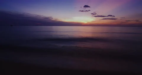 Time Lapse on Koh Rong Samloem Island Off The Coast Of Sihanoukville, Cambodia Stock Footage 151129183