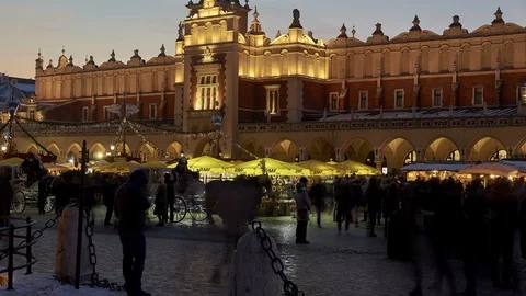 Time lapse in Krakow  스톡 동영상 100157105