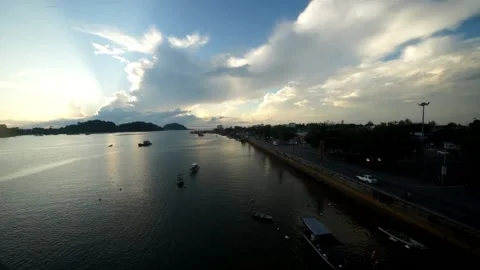 Time Lapse Kuala Dungun Stock Footage 145410413