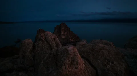 Time lapse Lake Baikal Stock Footage 65223899