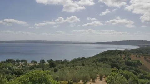 Time lapse Lake Bracciano Stock Footage 78696544