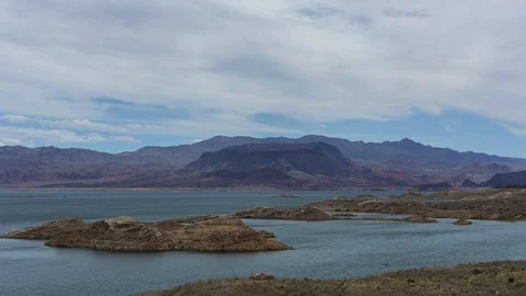 Time Lapse of a Lake with High Winds Stock Footage 109139656