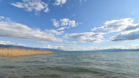 Time lapse Lake Ohrid Vídeo Stock 333101310