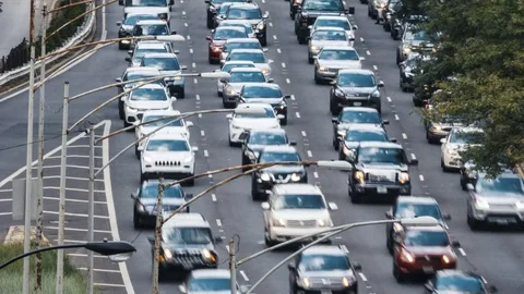 Time Lapse of Lake Shore Drive Traffic in Chicago (Fast Version) 4K w LUT Vidéo 80294425