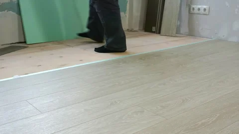 Time lapse of laminate laying. Stock Footage 273341296