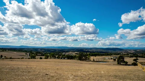 Time lapse of a landscape in the Australian outback Stock Footage 39208891