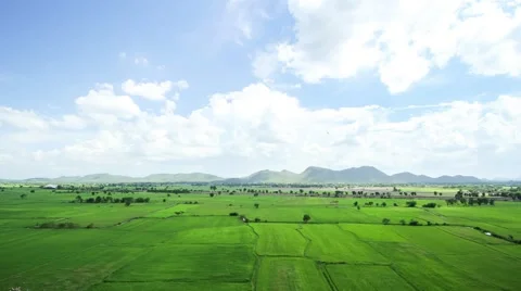 Time-lapse of landscape with beautiful clouds and mountain views. Stock Footage 60061400