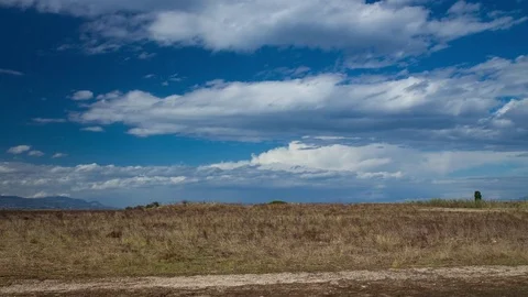 Time lapse of a landscape with clouds in Greece Stock Footage 82723025