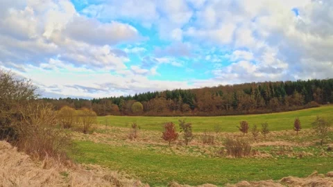 Time lapse landscape with forest and clouds Stock-Footage 270482268