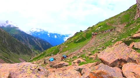 Time Lapse Landscape on the himalayas mountains Kashmir India Stock Footage 262234028