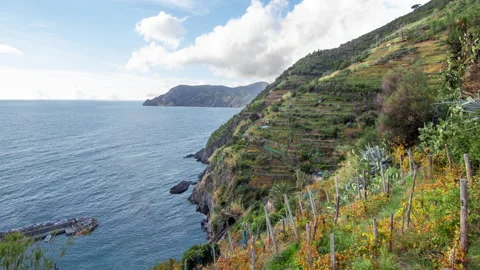 Time lapse of landscape of mountain coast Stock Footage 149782644