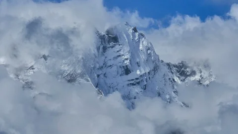 Time lapse landscape at mountain range in Nepal Stock Footage 118659252