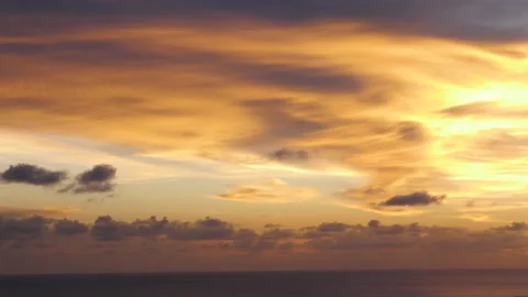 Time-lapse landscape , red purple blue yellow pink clouds are moving fast in the 動画素材 131132904