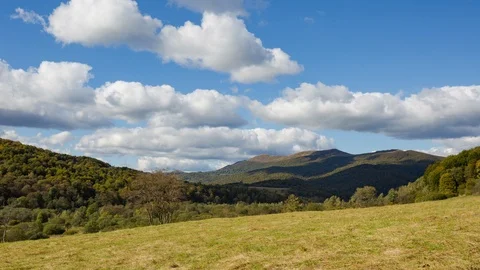 Time lapse landscape view on beautiful mountain landscape.  Stock Footage 99807388