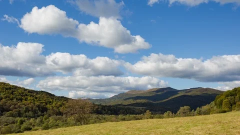 Time lapse landscape view on beautiful mountain landscape.  库存影片 99807450