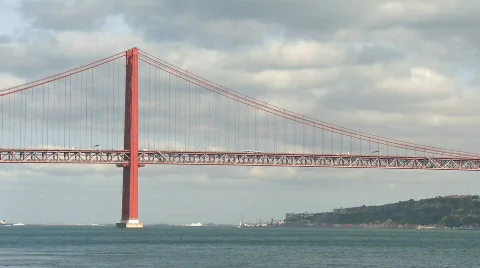 Time lapse of large bridge Stock Footage 600149