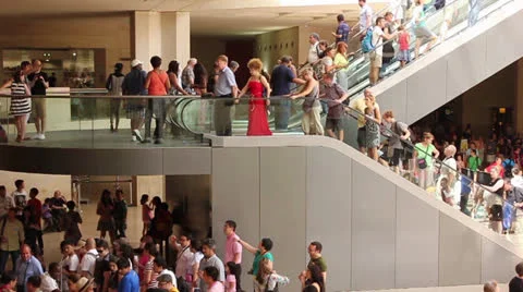 Time lapse of large crowd of people Video stock 26142968