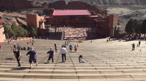 Time Lapse of Large Group of People Working Out In The Mountains Stock Footage 66287757