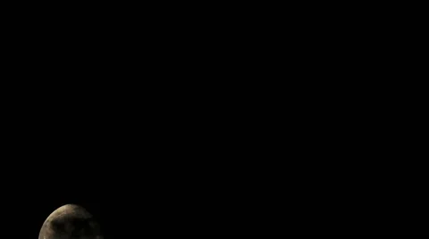 Time lapse of an large moon Stock Footage 56829626