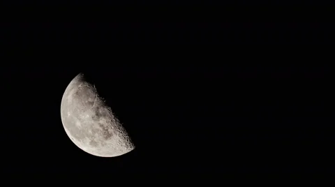 Time lapse of an large moon Stock Footage 59120305