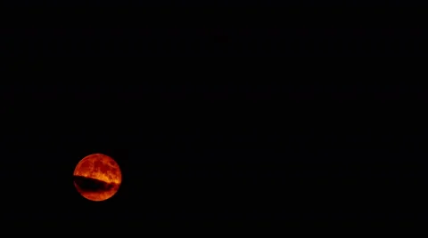 Time lapse of an large moon Stock Footage 59124862