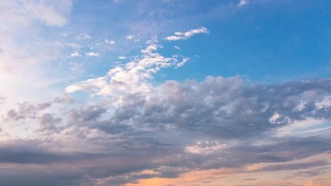 A time lapse of the large orange sunset Stock Footage 114663322
