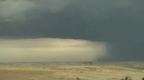 Time Lapse of Large Thunderstorm Downburst 스톡 동영상 54732724