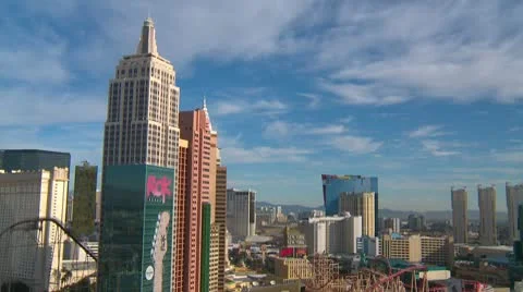 Time-lapse, Las Vegas skyline Stock Footage