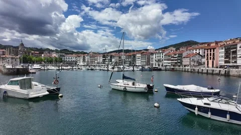 Time lapse lekeitio Stock Footage 344171555
