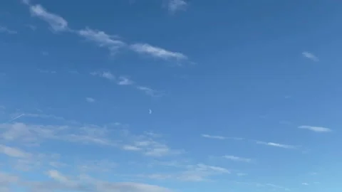 Time-lapse of light clouds in the sky Stock Footage 148707870