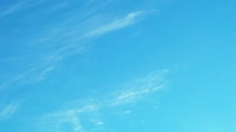 Time Lapse of Light White Clouds in a Clear Azure Paradise Blue Sky Slow Motion. Stock-Footage 316695347