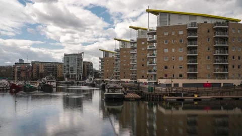 Time lapse of Limehouse Stock Footage 153334788