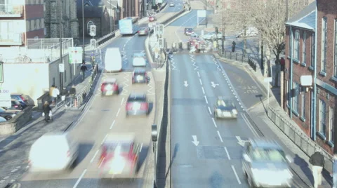 Time Lapse: Lincoln High Vantage Traffic 4k Stock Footage 42944682
