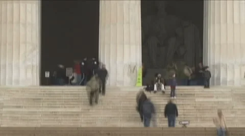 Time-lapse of Lincoln Memorial Stock Footage 2445413