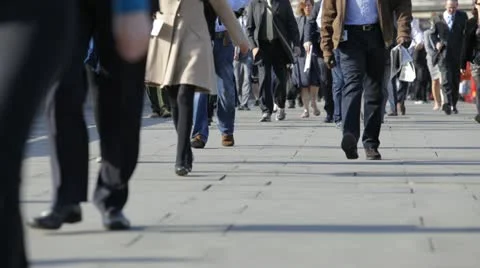Time lapse of London Bridge at rush hour Stock Footage 12381253