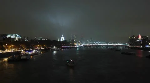 Time Lapse of London's Blackfriars Bridge with River Thames Stock Footage 8973385