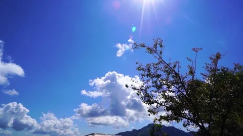 Time-lapse long shot of clouds in hill station in Pakistan 1 Stock Footage 199272617