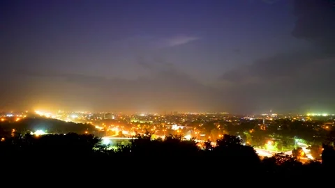 Time-lapse long shot of traffic in Islamabad in Pakistan 6 Stock Footage 199272744