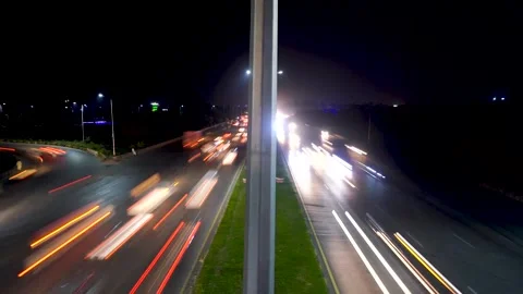 Time-lapse long shot of traffic in Islamabad in Pakistan Stock Footage 199272746