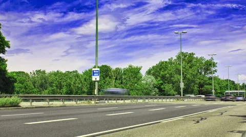 Time-lapse looking down onto a Munich street Stock Footage 51404355