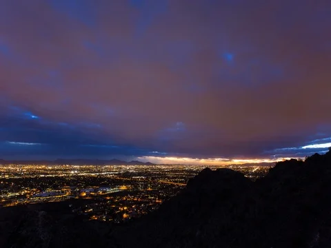 Time Lapse Looking over Phoenix, Arizona Stock-Footage 77628268