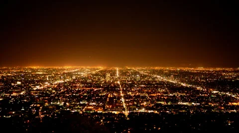 Time Lapse of Los Angeles from Griffith Observatory Stock Footage 31741857