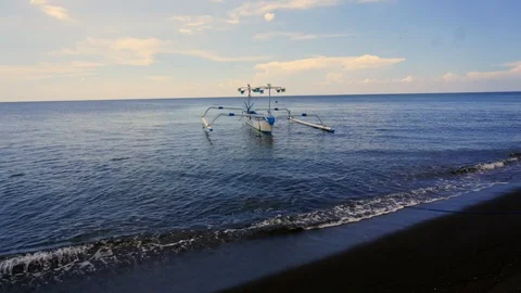 Time Lapse at Lovina Beach, Bali, Indonesia 2 Stock Footage 88169288