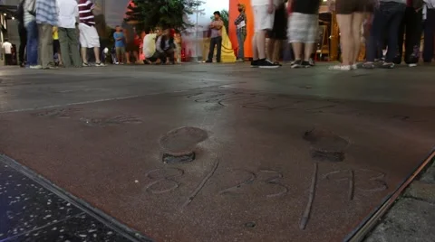 Time Lapse - Low Angle Feet at Chinese Theatre Vidéo 47007984