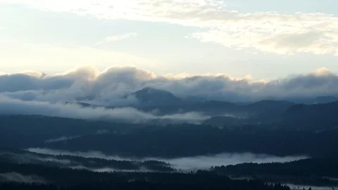 Time lapse -  low clouds - Pozzale (BL) Italy - 4k Stock Footage 98748642