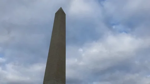 Time lapse low view of Washington Monument DC Stock Footage 142329188