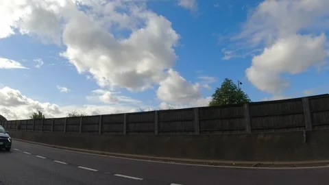 Time Lapse. Luton to Coventry Motorways Travel of England 스톡 동영상 317906369