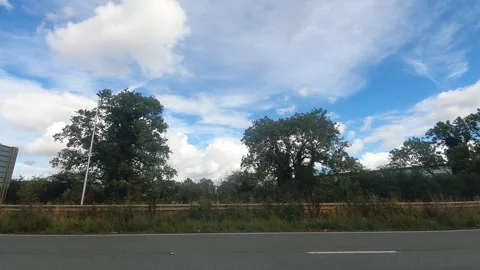Time Lapse. Luton to Coventry Motorways Travel of England Video stock 319050148