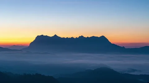 Time lapse majestic view of Doi Luang Chiang Dao in northern Thailand Stock Footage 227276901